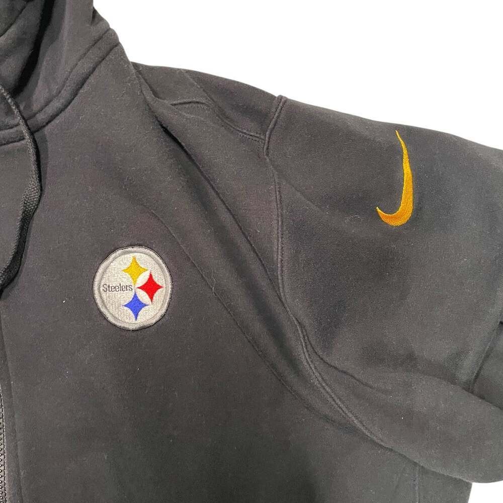 Nike NFL Pittsburgh Steelers Sideline Full Zip Hoodie XXL Black - Picture 3 of 6